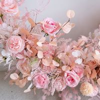 Arche florale en fer forgé NINI Rose Lune pour décoration de mariage, aménagement de fond, photographie, activités extérieures, cérémonie, fleurs artificielles