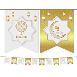 ป้ายกระดาษอิสลามมุสลิมรอมฎอนโฮมมูบาร็อคสำหรับตกแต่งวันอีด - Product Image 3