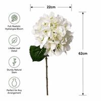 Décoration de fleurs artificielles d'hortensia effet naturel pour mariage, événements et décoration de salles, articles en gros