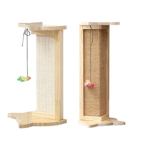 Rascador para Gatos de Madera Maciza con Sisal, Protector de Sofá Vertical, Duradero, Artículos para Mascotas - Product Image 3