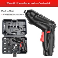 Perceuse-visseuse électrique multifonctionnelle à batterie lithium rechargeable, type pistolet, outil domestique compact
