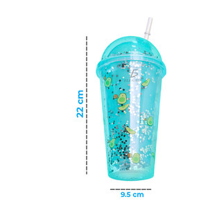 Gobelet de fête en acrylique thermique avec lumière LED arc-en-ciel 500 ml - Product Image 2