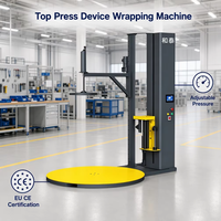Machine d'emballage HETAI à vitesse variable avec dispositif de pression supérieure et film étirable anti-poussière pour cartons et boîtes en papier