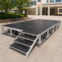Scène de concert en aluminium détachable pour extérieur, charge lourde, 1,22 x 1,22 m, certifiée CE/TUV
