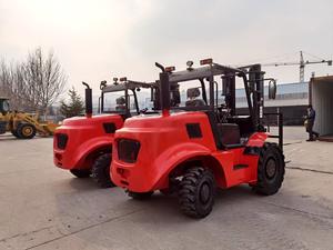 Shuncha 3ton 6 מ 'מחוץ לכביש טררי סיני קואנקאי c490 מנוע דיזל מלגזה - Product Image 3