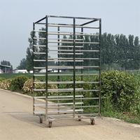 Meilleur prix, chariot de boulangerie en acier inoxydable 600x400 mm, chariot à paniers pour pâtisserie, chariot à pain, chariot de refroidissement pour boulangerie