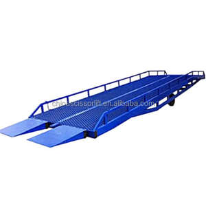 5-15 T Hidrolik Yard, Ramp <span class=keywords><strong>Container</strong></span> Dock Ramp Mobile <span class=keywords><strong>Loading</strong></span> Ramp untuk Forklift - Product Image 1