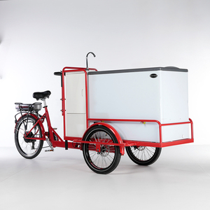 Bici elettrica del carrello del triciclo del gelato da vendere triciclo del carico della cabina con il congelatore per la consegna del cibo - Product Image 4