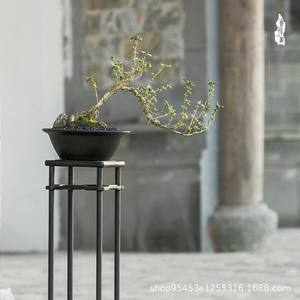 <span class=keywords><strong>2025</strong></span> 클래식 퍼플 클레이 라운드 분재 화분 유약 화분 핫 세일 정원 장식 도매 클래식 분재 화분 - Product Image 5