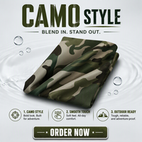 Tissu sergé camouflage extérieur 100% polyester 160 g/m², tissu gabardine pour veste de chasse, pour vêtements