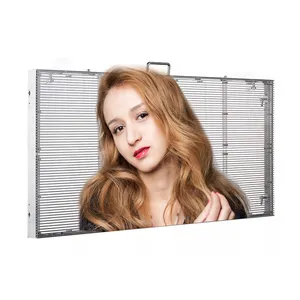 Full Color Outdoor Vidro Transparente LED Film Display P1 P3.91 P4.81 P10 Vidro Transparente Led Video Wall