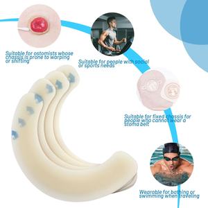 Tiras elásticas de barrera para ostomía, hidrocoloide de grado médico, adhesivo para la piel, cinta de barrera para ostomía, para bolsas de colostomía - Product Image 3
