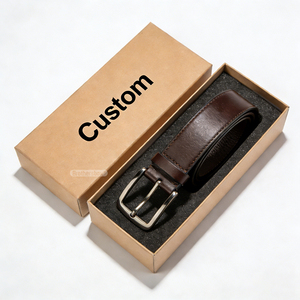 Caja de Embalaje de Lujo para Cinturones de Cuero en Oferta, con Cajón Deslizante de Cartón Rígido Personalizado e Inserto de Espuma - Product Image 1
