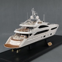Fait à la main mettant en vedette Riva Princess d'autres marques de Yacht cadeau nautique personnalisé 95cm Sunseeker Yacht modèle de bateau de croisière