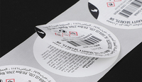 Étiquettes en PVC imperméables personnalisées, conception d'autocollant d'arrachage de plusieurs pages avec impression UV double couche pour le livret d'itinéraire de parfum