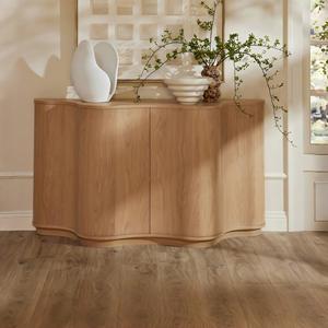 Credenza in Legno Stile Retrò Francese, Design Curvo Vintage, Mobile per Sala da Pranzo e Soggiorno <span class=keywords><strong>con</strong></span> Funzione di Stoccaggio e Decorazione - Product Image 1