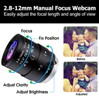 ELP 720P USB Web Kamerası OEM CCTV CMOS Mini Bullet Box Video Micro USB2.0 Kamera Değişken Odaklı CS Lensli