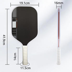 Pickleball Paddle 16mm T700 Gen 4カスタムフルフォームコア炭素繊維Pickleball Paddles Racketエンターテインメント用卸売 - Product Image 2