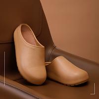 Damen Runde Zehenpartie Rückenfreie Mule-Clogs Wasserdichtes EVA-Obermaterial Slip-On Flache Weiche Rutschfeste Sohle für Innen Zuhause Outdoor Tägliches Tragen