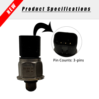 Capteur de pression Common Rail 320-3064 pour moteur CAT C7 C9 C13, interrupteur de système de carburant pour excavatrice 320D 324D 330D, pièce OEM 3203064