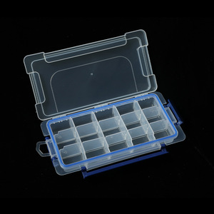 Transparent Plastic Storage Box 15 Compartments With Lid For Jewelry Toys Nail Art Organizing Rectangular Shape - Product Image 2