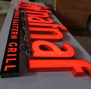 Letras acrílicas 3D Signos luminosos Luces de letrero Led Signo de retroiluminación de negocios Led Logotipo de tienda iluminado - Product Image 1