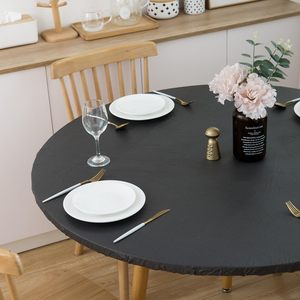 HUIHE mua số lượng lớn Khăn trải bàn bằng vải flannel PVC chống thấm nước và chống dầu bên bàn tròn - Product Image 3