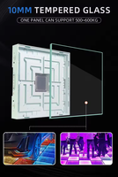 Carreaux de sol LED interactifs commerciaux 3D Starlight Infinity Mirror Dance Floor Music Sync pour les clubs Équipement d'éclairage de scène