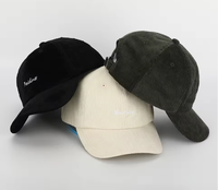 Gorra de Béisbol de Pana con Logotipo Bordado Personalizado BSCI OEM, Gorra de Alta Calidad de 6 Paneles para Hombre y Mujer, Gorras de Pana