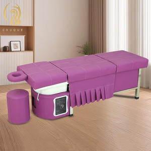 Camilla de Masaje Profesional Multifuncional Portátil Moderna con Diseño <span class=keywords><strong>Plegable</strong></span> de Cuero Sintético para Uso en Spa y Salón de Belleza - Product Image 6