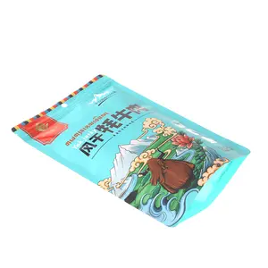 Wholesale Custom Printed Composite Plastic Bags Peva Gifts Christmas Shopping Packing Bags With Drawstring Ribbon