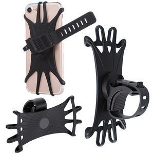 Support de téléphone universel en silicone, support de fixation, clip, support pour guidon de vélo, moto, vélo, <span class=keywords><strong>iPhone</strong></span>, rotation à 360 degrés - Product Image 1