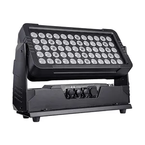 Luz LED impermeable para escenario, edificio, ciudad, color, IP65, para DJ, luz para exteriores, barra LED RGBW, lavado de pared, 60x10W