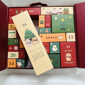 Anpassbarer Weihnachts-Adventskalender Geburtstagsgeschenkbox-Set aus Recyclingmaterialien UV-Beschichtung Matt-Laminierung Prägung Magnetisch - Product Image 5