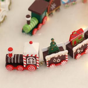 UNKPARTY Trenino Natalizio in Legno 19.5*2.8*4.8cm, Decorazione Natalizia '<span class=keywords><strong>Buon</strong></span> <span class=keywords><strong>Natale</strong></span>' '<span class=keywords><strong>Feliz</strong></span> <span class=keywords><strong>Navidad</strong></span>' per Casa, Modello Unk-MZP-1 - Product Image 6
