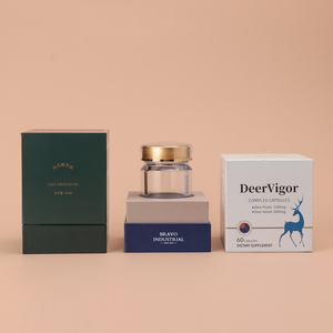 Boîte cadeau en papier personnalisée pour produits de santé, vente en gros, boîte rigide vide pour emballage de capsules et comprimés de marque - Product Image 1