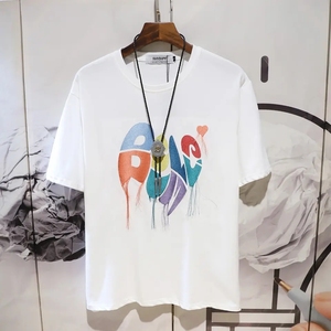 2025 nuovo arrivo t-shirt da uomo stampate con Logo personalizzato più vendute Online 220 grammi di tessuto a maglia con lavaggio acido ricamo serigrafia - Product Image 4