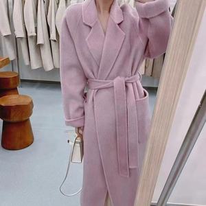 Autunno e inverno nuovo <span class=keywords><strong>cappotto</strong></span> da donna di colore solido di moda <span class=keywords><strong>senza</strong></span> colletto - Product Image 4