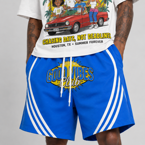 Camisetas Personalizadas de Moda Urbana con Estampado DTG, Pantalones Cortos Deportivos de Algodón, Conjunto de 2 Piezas, Trajes para Correr, Conjunto de Pantalones Cortos de Baloncesto para <span class=keywords><strong>Hombre</strong></span> - Product Image 4