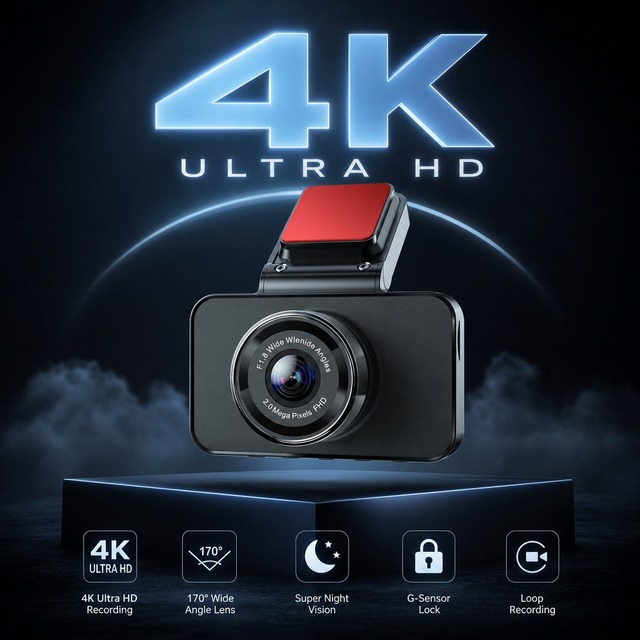 Video Recorder Single Lens Dash Camera WiFi 3Inch IPS Screen 200mAh Battery USB Mini Time Lapse Loop Recording 1 Year Night