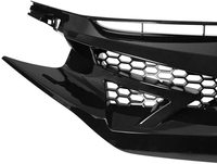 Calandre de pare-choc avant en maille pour Honda Civic, grille de protection avant avec maille, Style démon, avec œillets, sourcils, 2016 — 2018