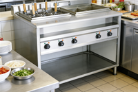 Mesin Pemasak Mie Listrik Komersial Multifungsi Stainless Steel, Mesin Perebus Pasta Bain Marie, Harga