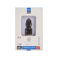 Chargeur de voiture en alliage de zinc M628, sortie maximale 65W, double interface, chargeur rapide pour véhicule, port allume-cigare