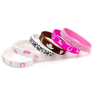 Pulseras de Silicona Elásticas con Temática del Oeste, Pulseras de Goma Coloridas para Cumpleaños y Eventos Promocionales con Temática del Oeste - Product Image 2