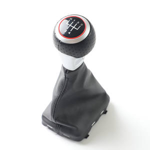 Poignée de levier de vitesse en cuir 5 vitesses Audi A3 ergonomique - Product Image 1