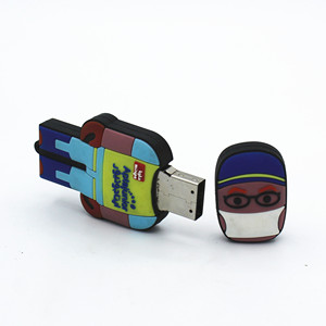 DZ-001 OEM ODM tùy chỉnh bác sĩ hình dạng <span class=keywords><strong>USB</strong></span> ổ đĩa <span class=keywords><strong>flash</strong></span> biểu tượng tùy chỉnh PVC silicon <span class=keywords><strong>USB</strong></span> Đĩa 4GB 8GB - Product Image 6