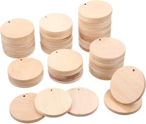 25 Stuks Onafgewerkte Hartvorm Grenen Houtsnippers Gepolijst Bord Ambacht Uitsnijden Van Cirkels Hout Slice Board - Product Image 1