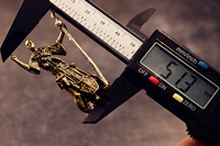 1 pièce Nouvelle figurine de bureau rétro en laiton, figurine de thé créative, accessoires d'artisanat pour la maison