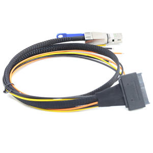 迷你SAS高清SFF-8644至SAS SFF-8639服务器电缆，带电源开放线束，适用于电子应用 - Product Image 3