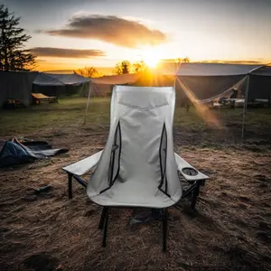 High Quality Aluminum Alloy Camping Chair Outdoor Folding Chair With Comfortable Armrests